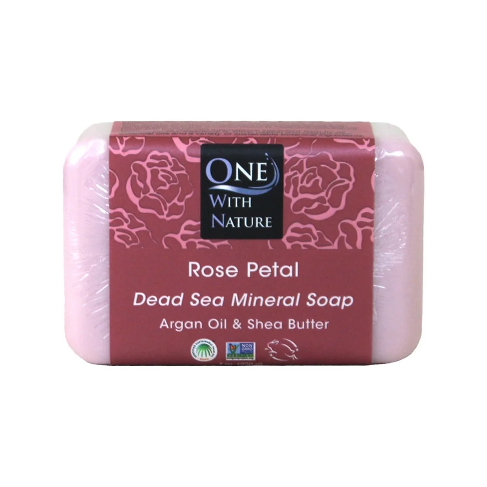 Dead Sea Minerals: Rose Petal Soap - Picture 1 of 3
